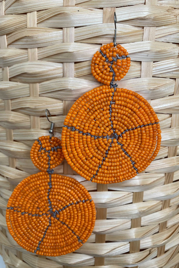 Rolunda (Orange) Earrings