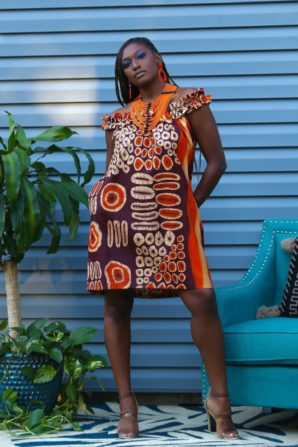 African Print Marina Dress