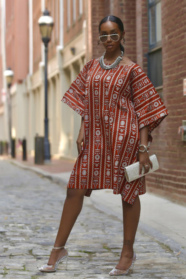 African Print Fullani (Tribal) Dress
