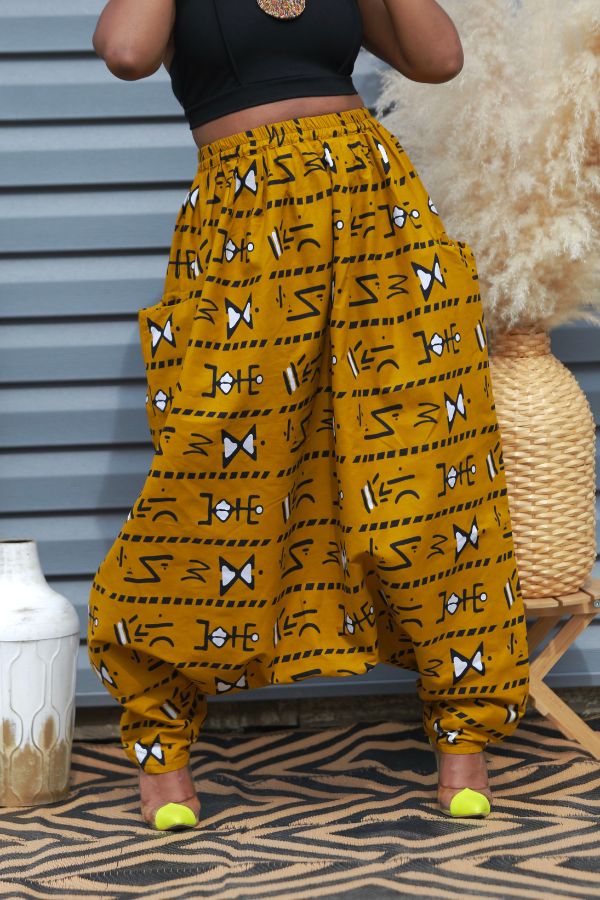 African Print Mourouba (Woro) Pants-Baggy