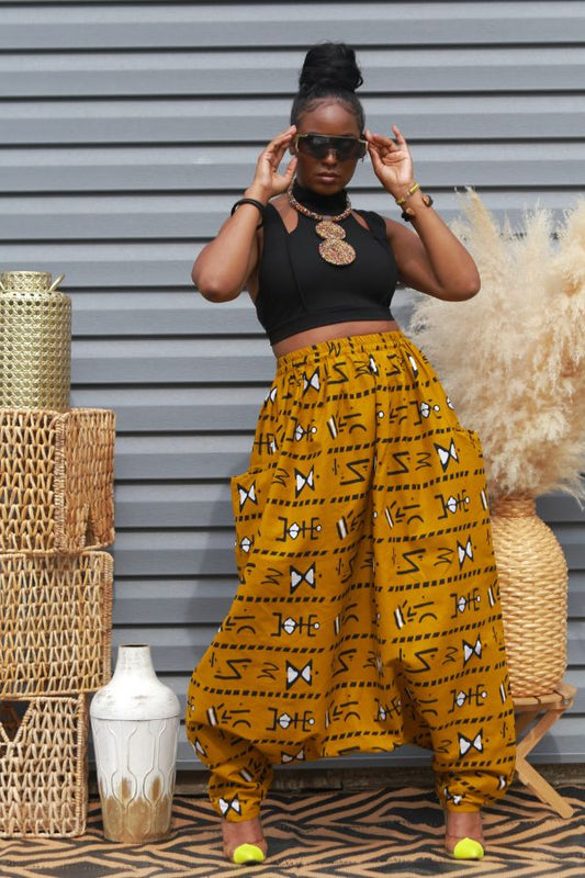 African Print Mourouba (Woro) Pants-Baggy