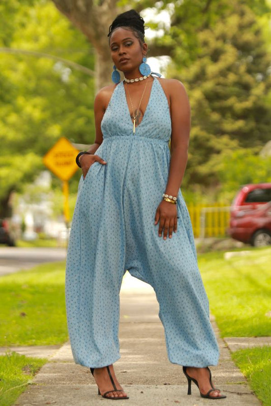 Linen Harem Jumpsuit