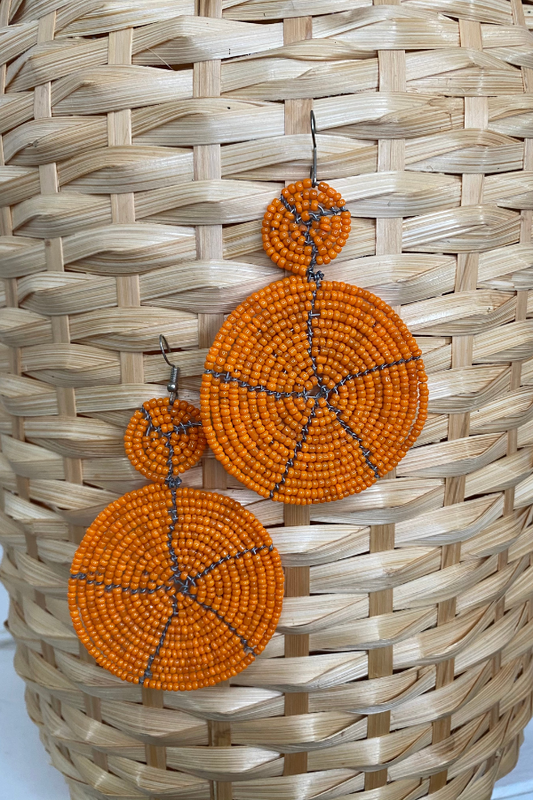 Rolunda (Orange) Earrings