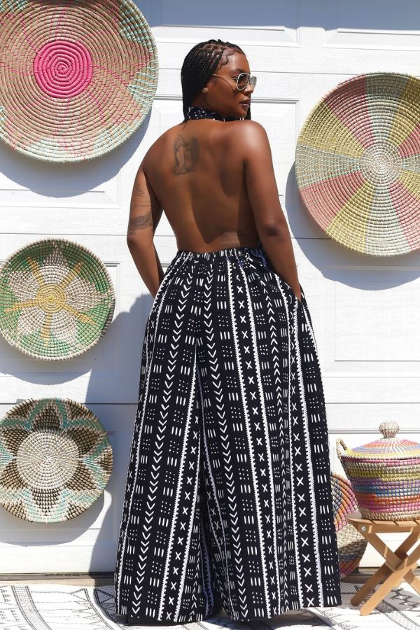 African Print Shiru Jumpsuit