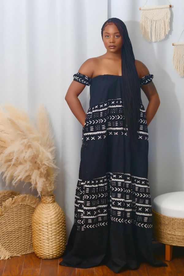 African Print Akwu Dress
