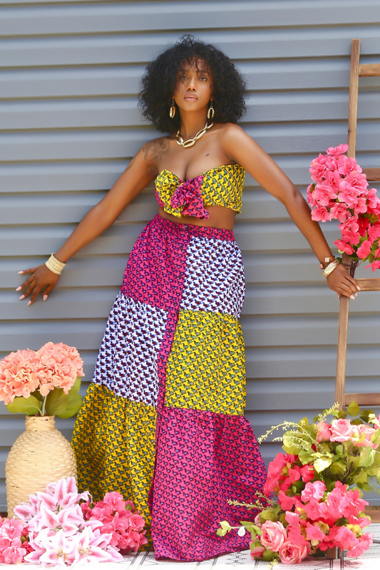 African Print Jolie (Binta) Matching Set