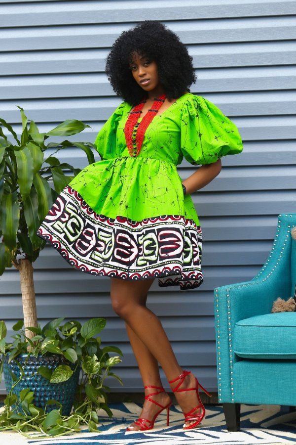 African Print Adja Dress