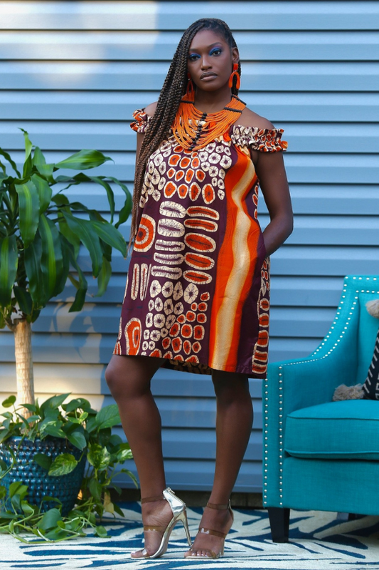 African Print Marina Dress