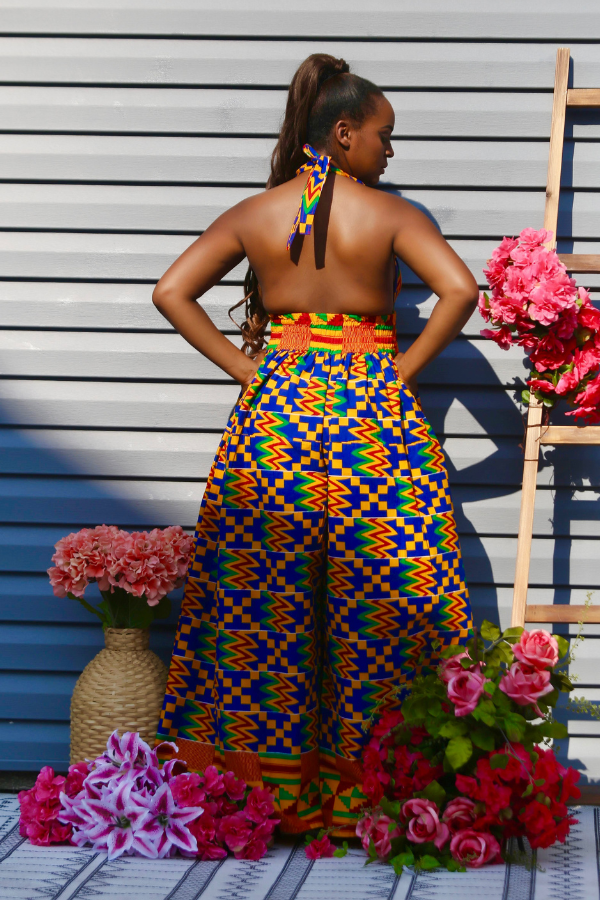 African Print Kalani (Kente) Jumpsuit