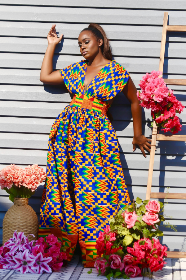 African Print Kalani (Kente) Jumpsuit