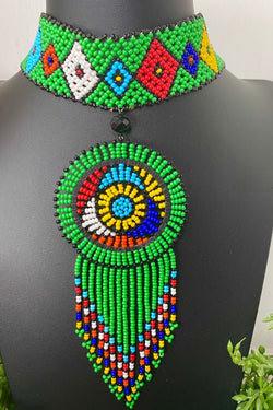 Fama (Green) Necklace