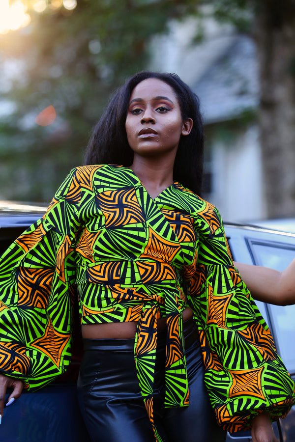 African Print Michelle Top