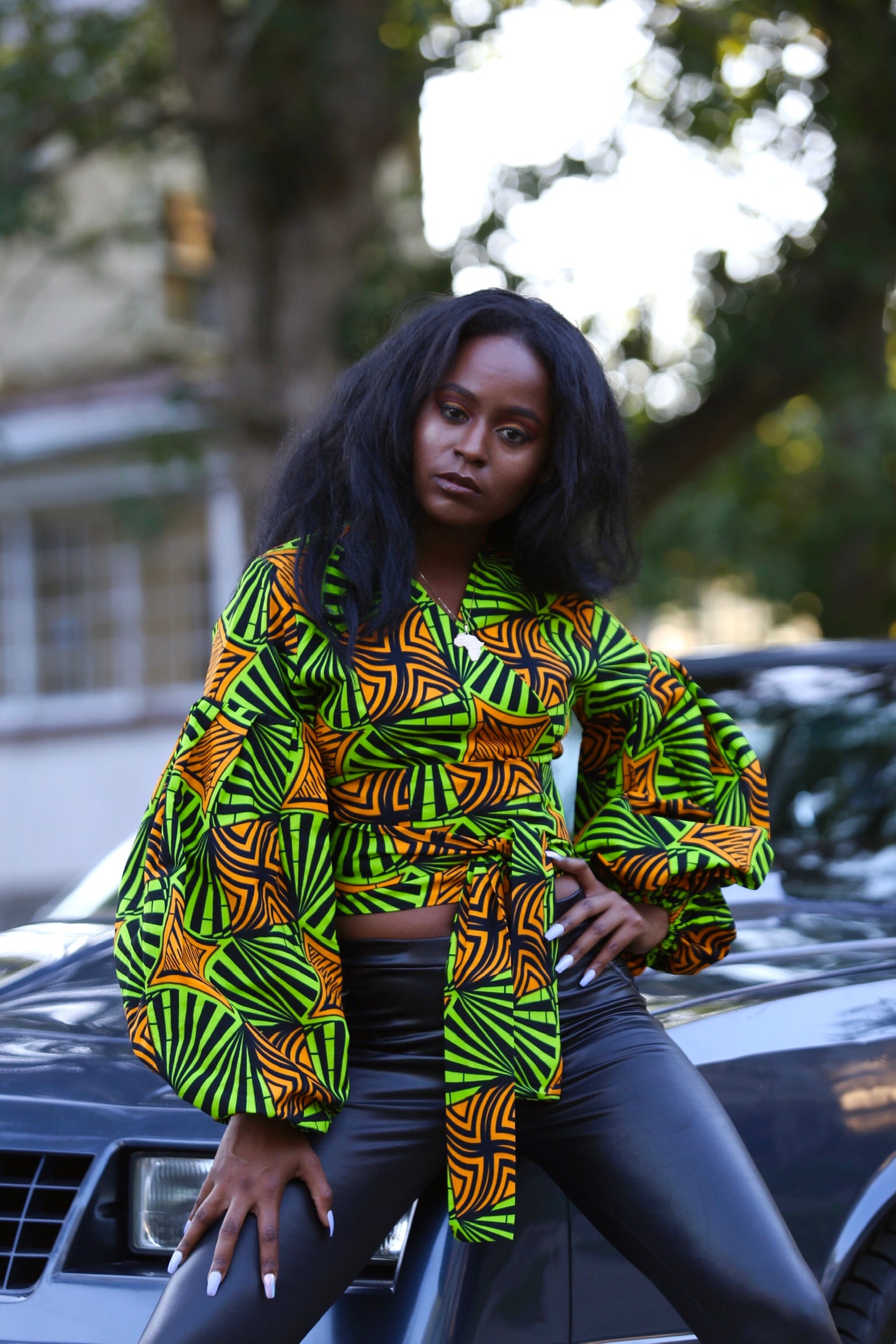 African Print Michelle Top