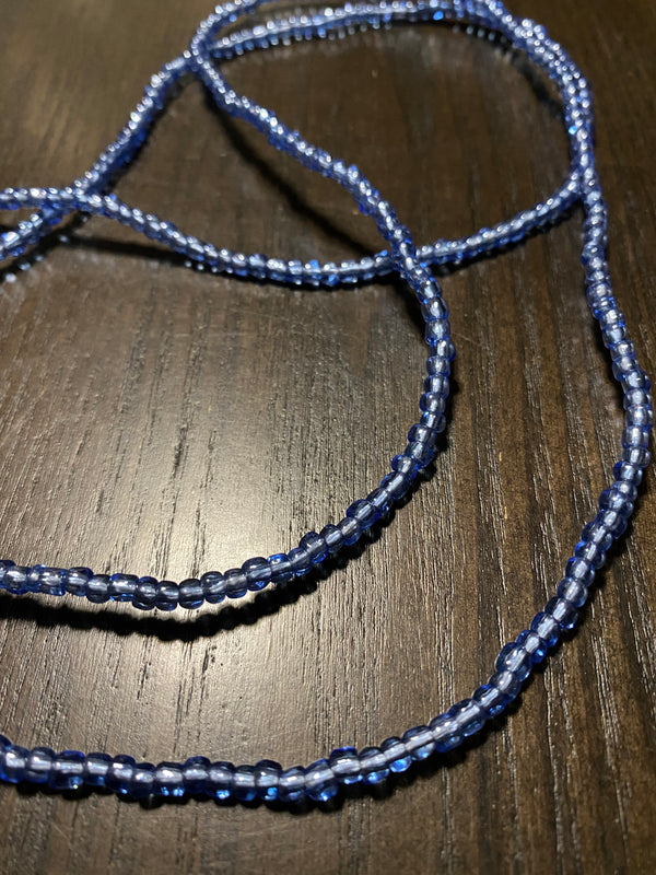 Manu (clear blue) waist beads