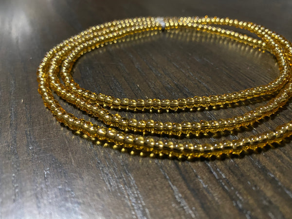 Manu (clear gold) waist beads