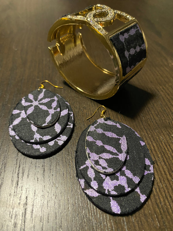 Biuma bracelet and earrings set