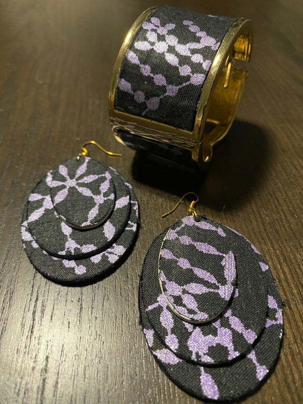 Biuma bracelet and earrings set