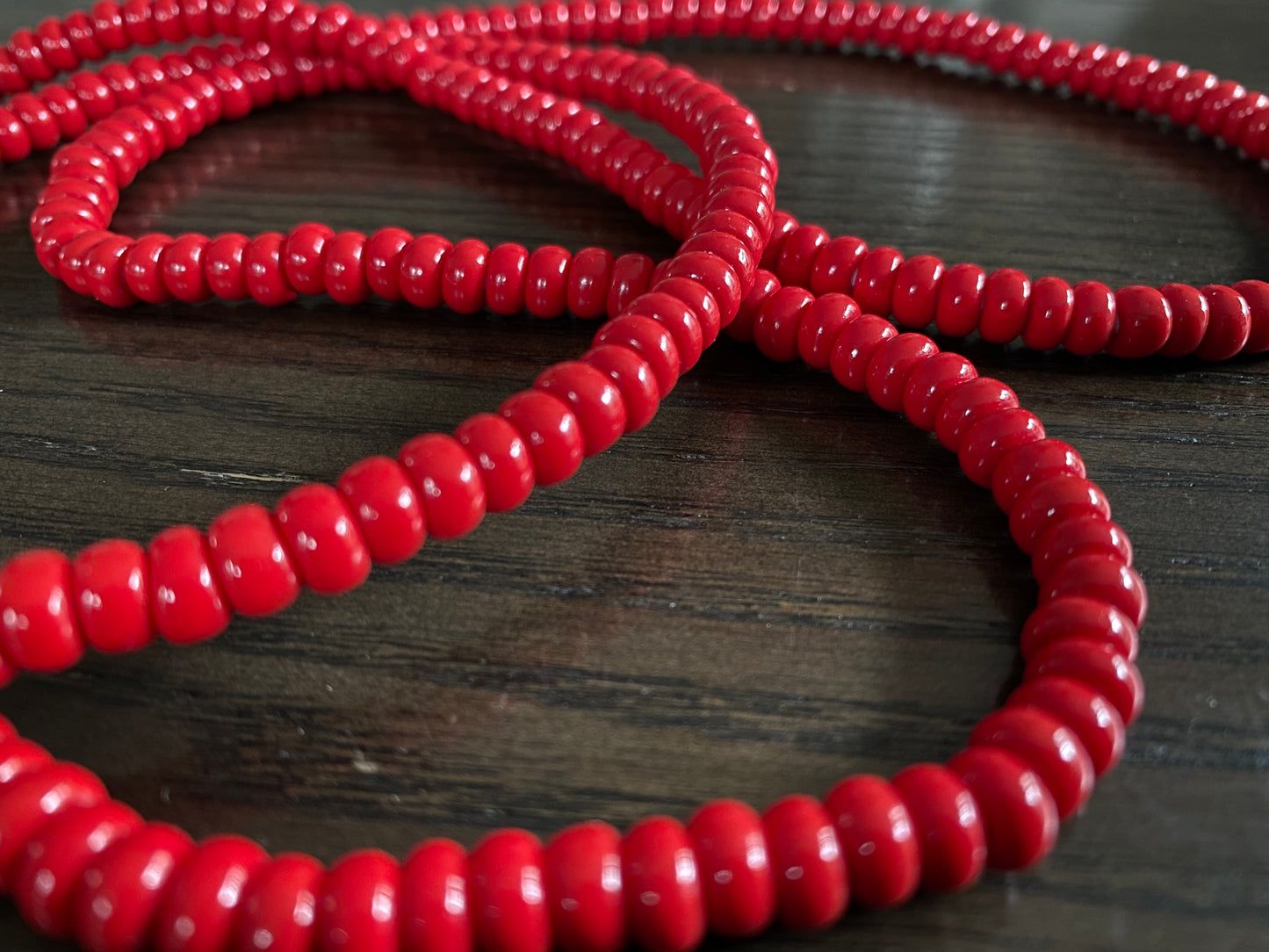 Manu (red) waist beads