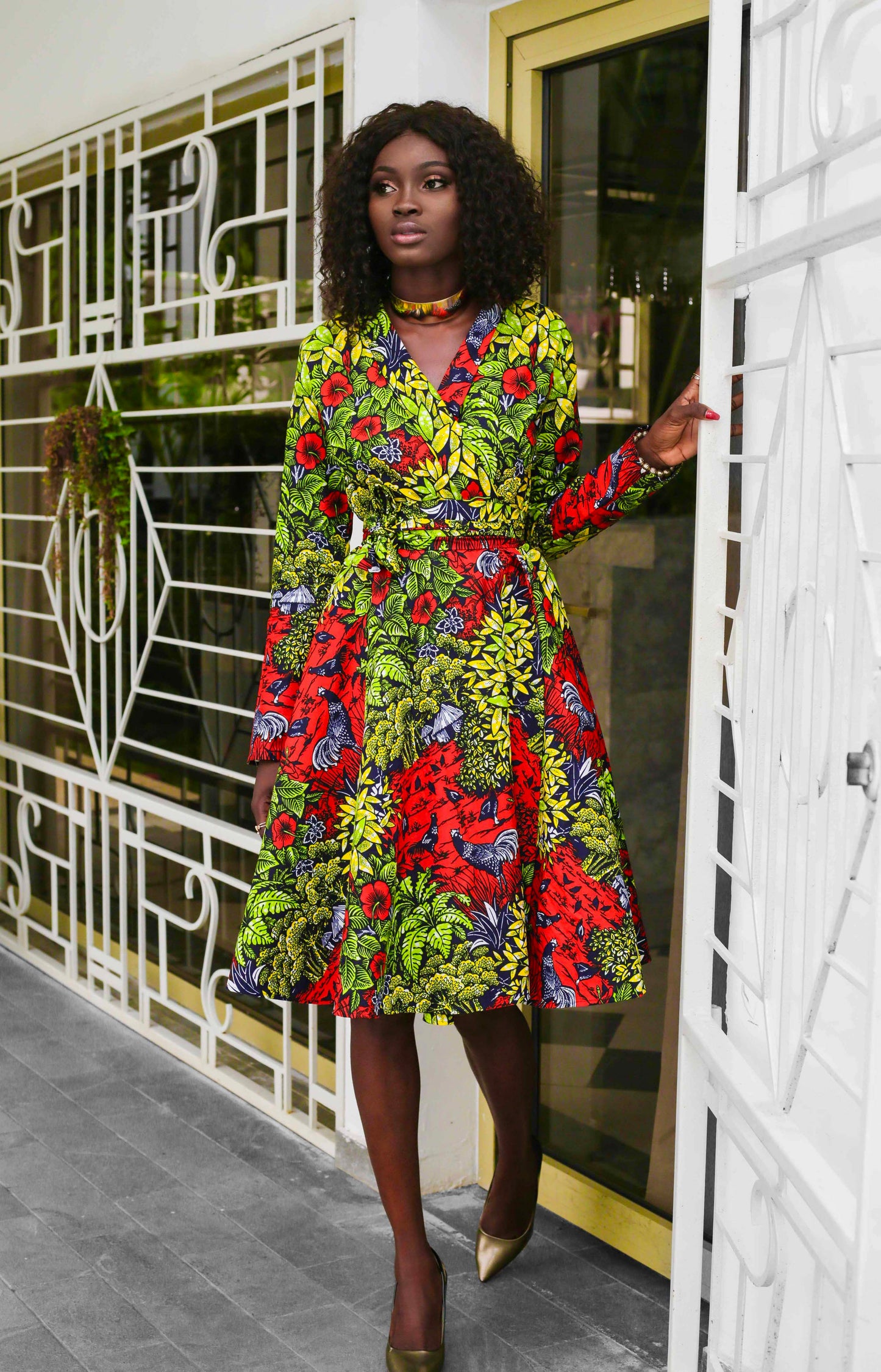 African Print Ashanti Dress