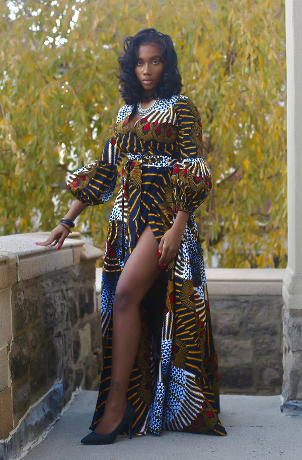 African Print Loraine Maxi Dress