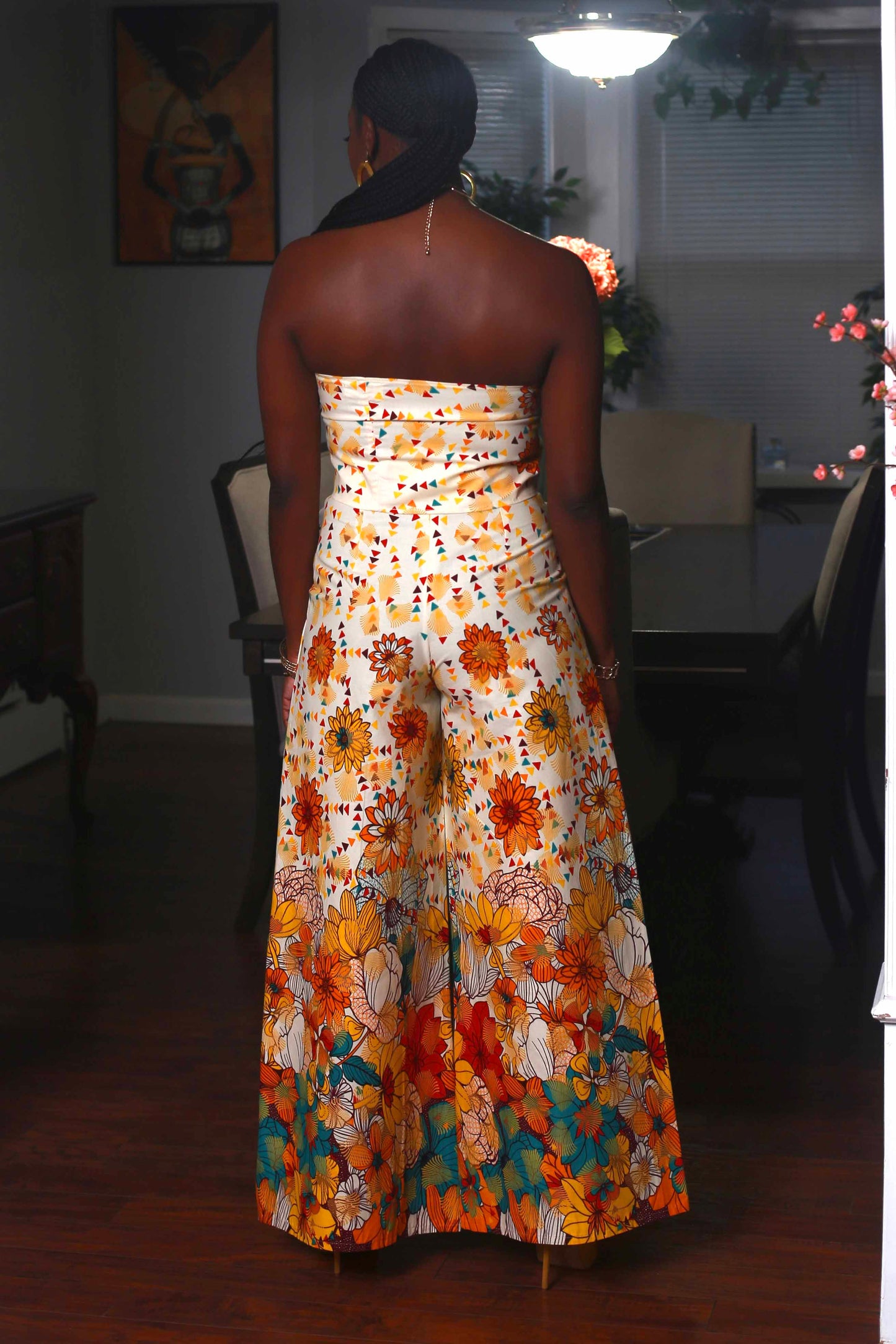 African Print Zora (Flowery) Matching Set