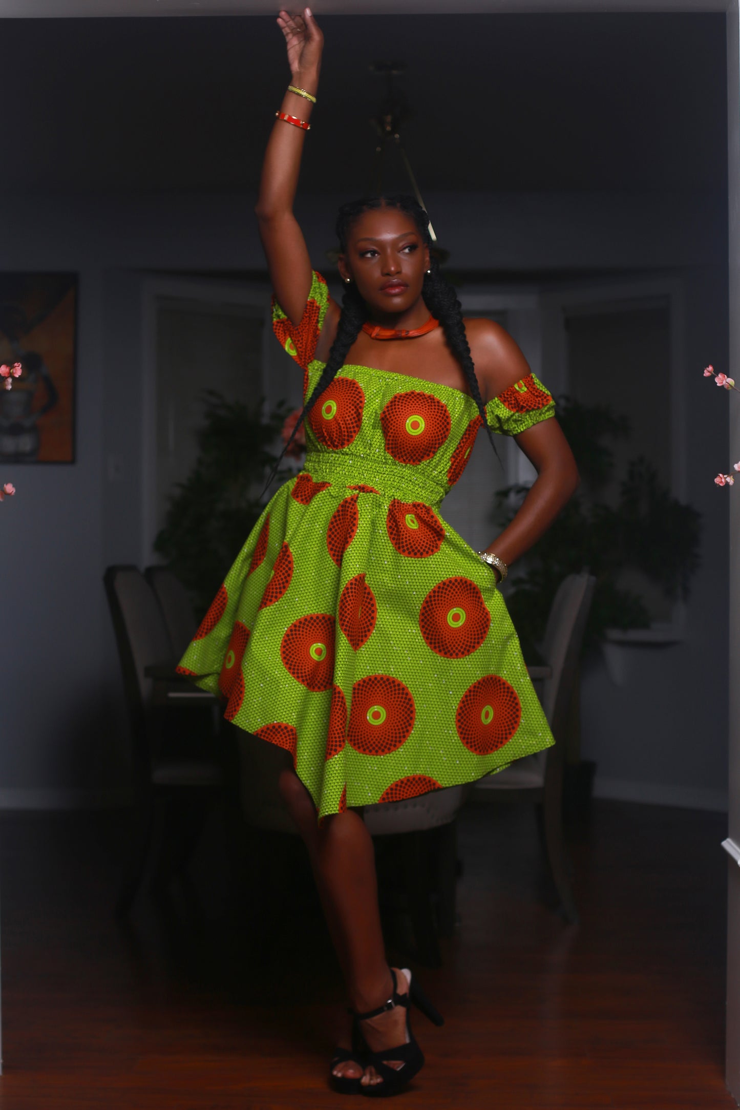 African Print Kitty Dress