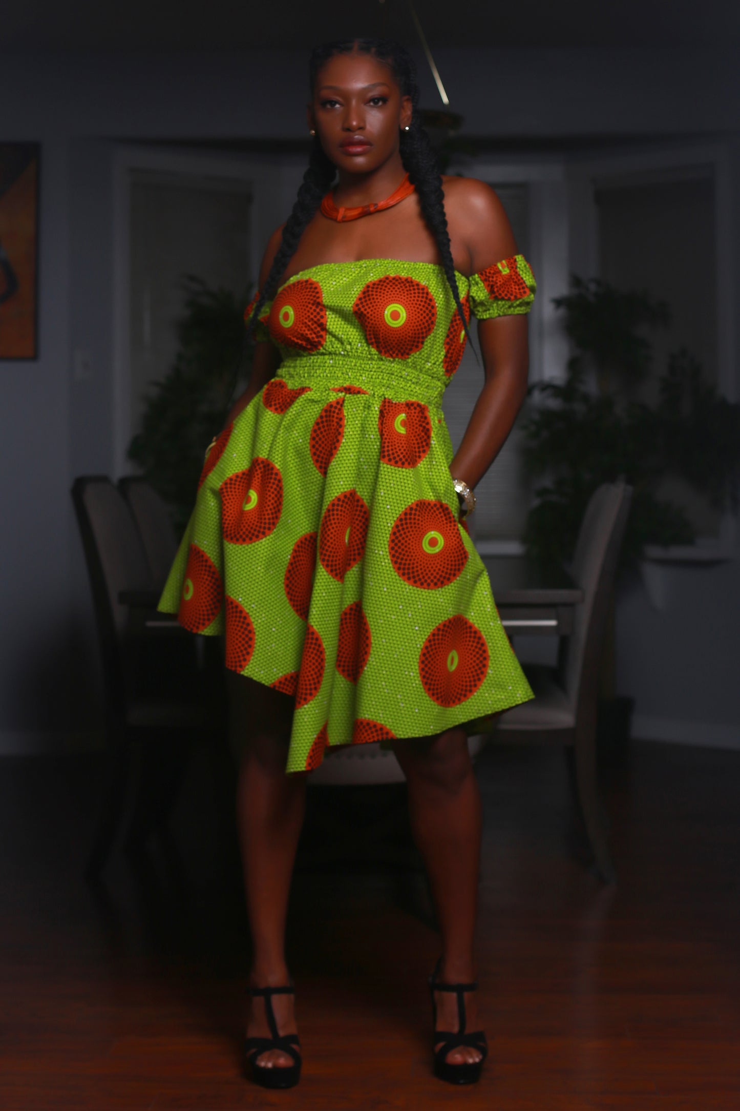 African Print Kitty Dress