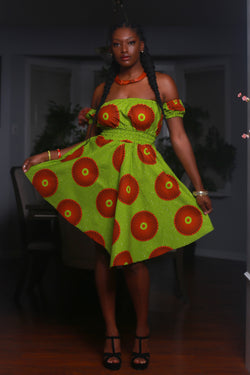 African Print Kitty Dress