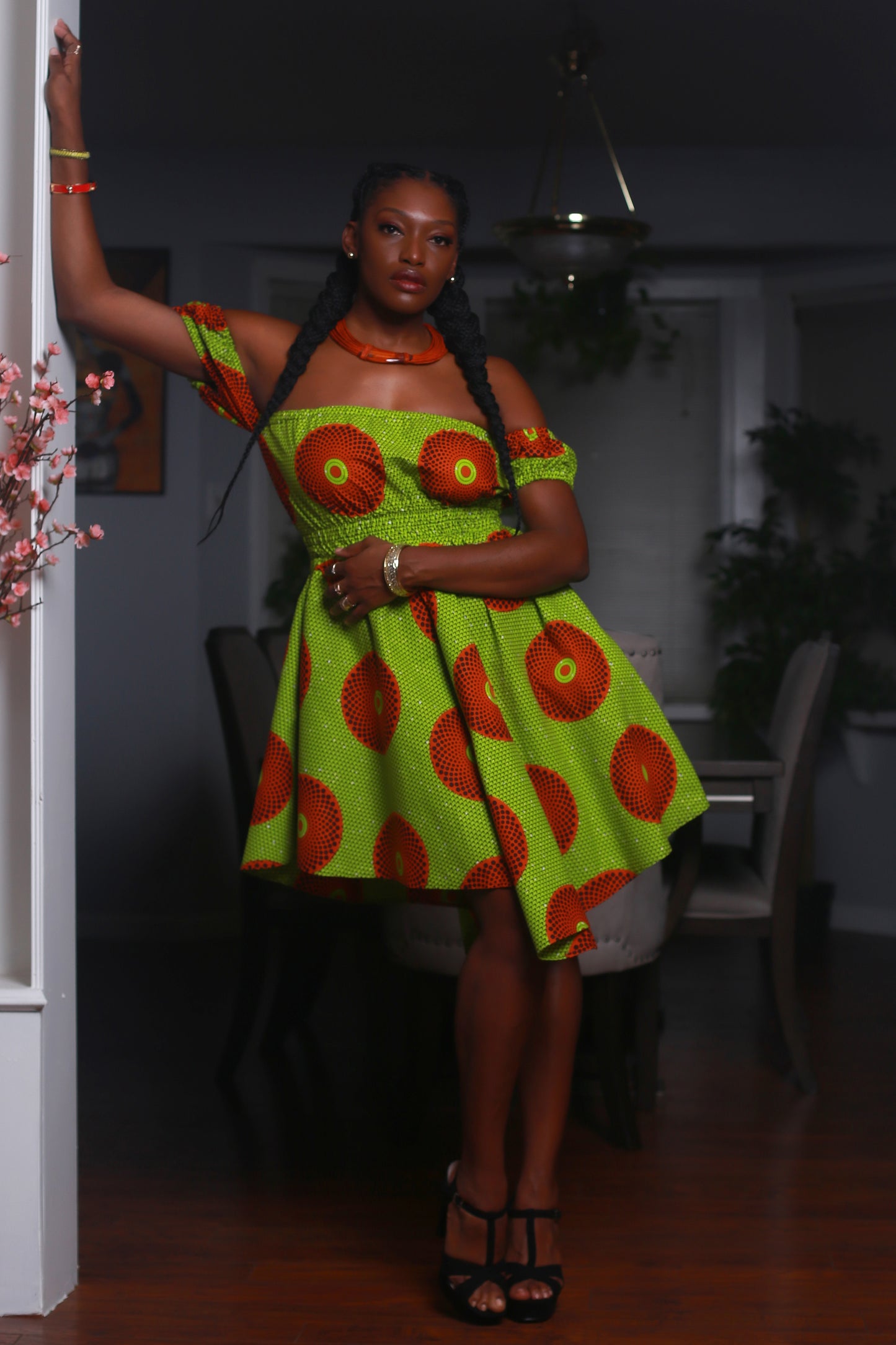 African Print Kitty Dress