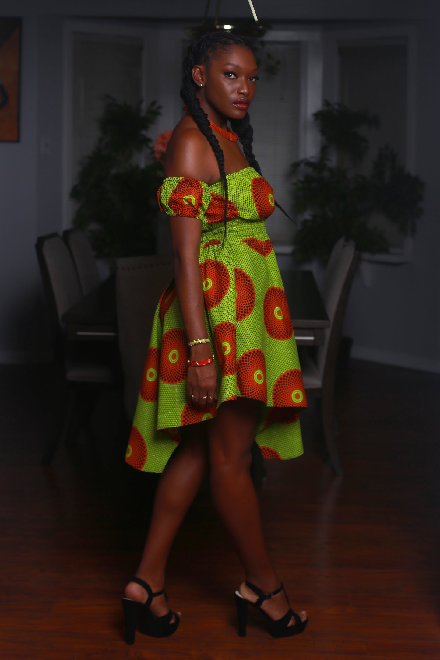 African Print Kitty Dress