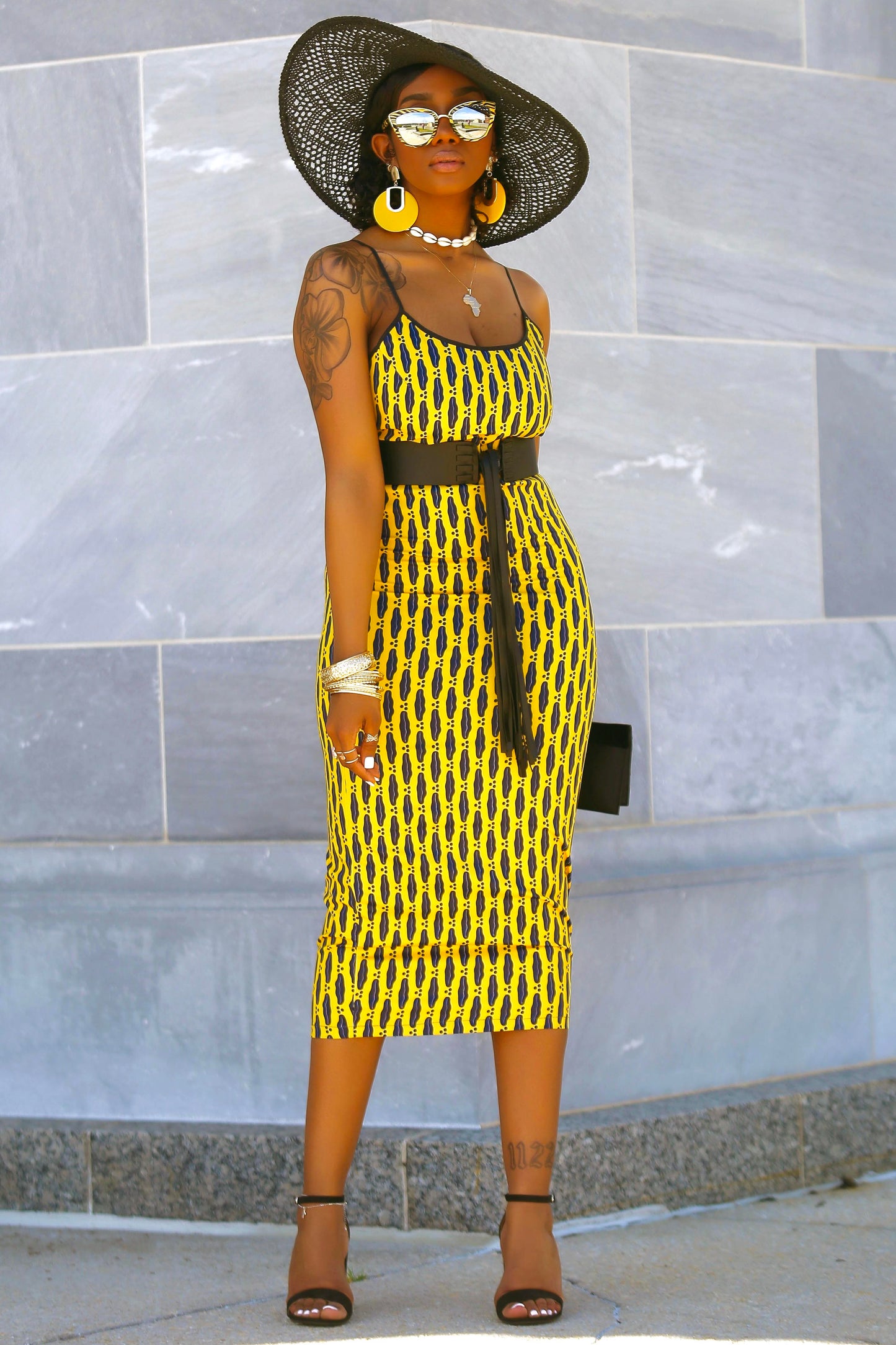 Joelle (Yellow Cori) Dress