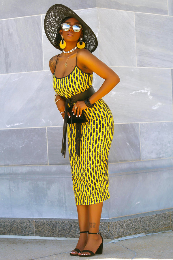 Joelle (Yellow Cori) Dress