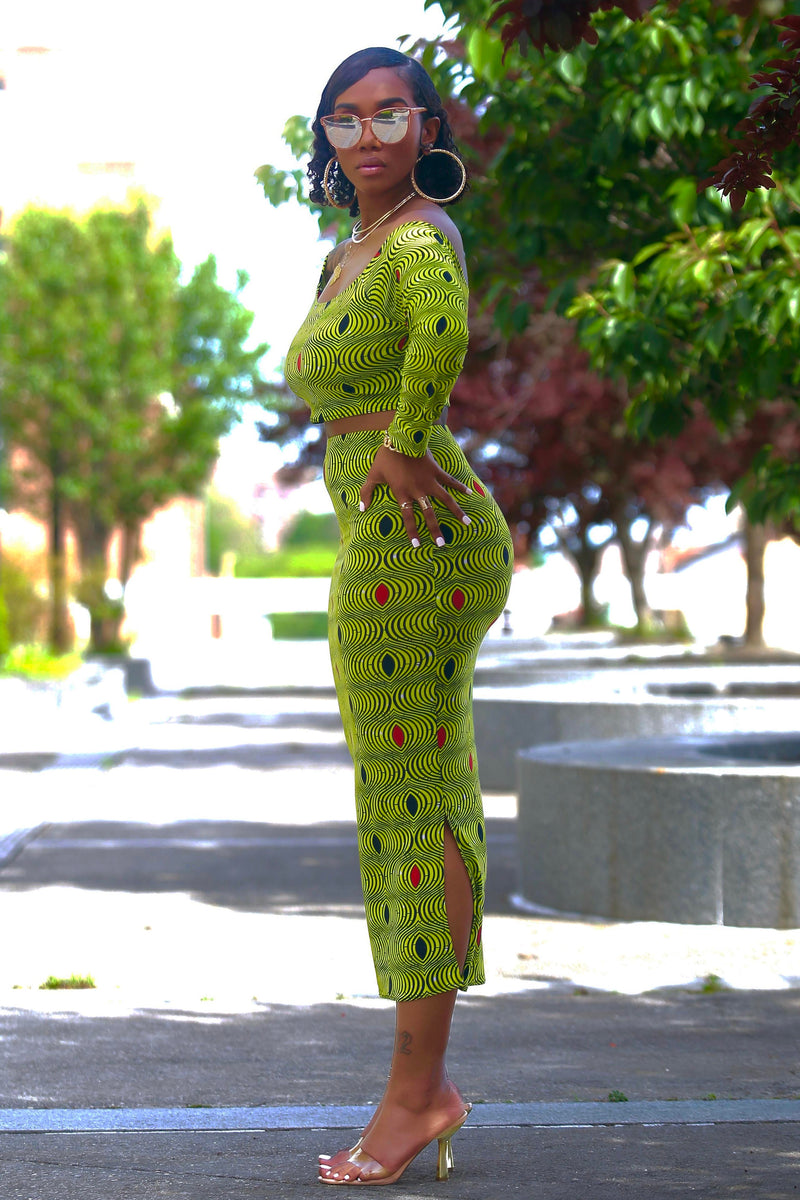 Maelle (Lime Green) Matching Set