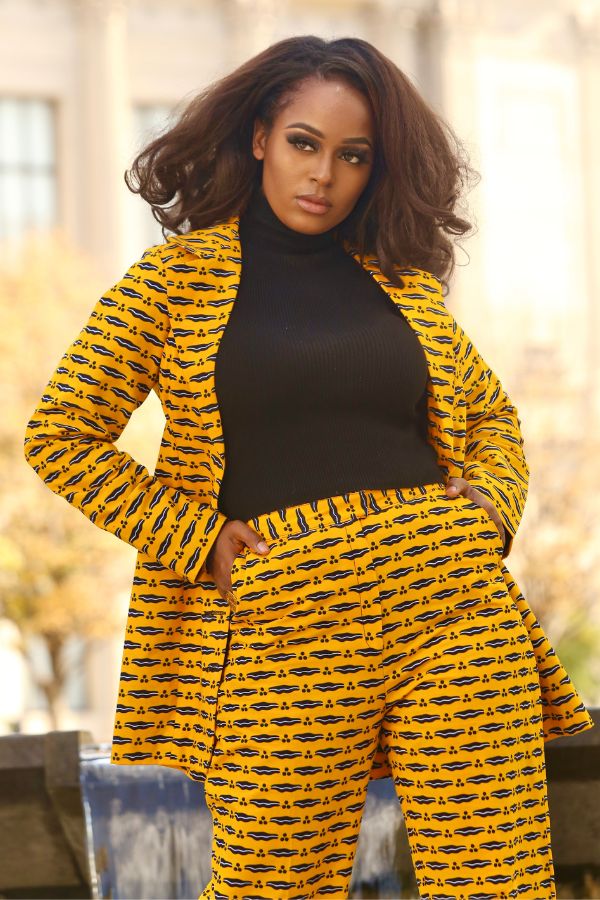 African Print Sophia Suit Set