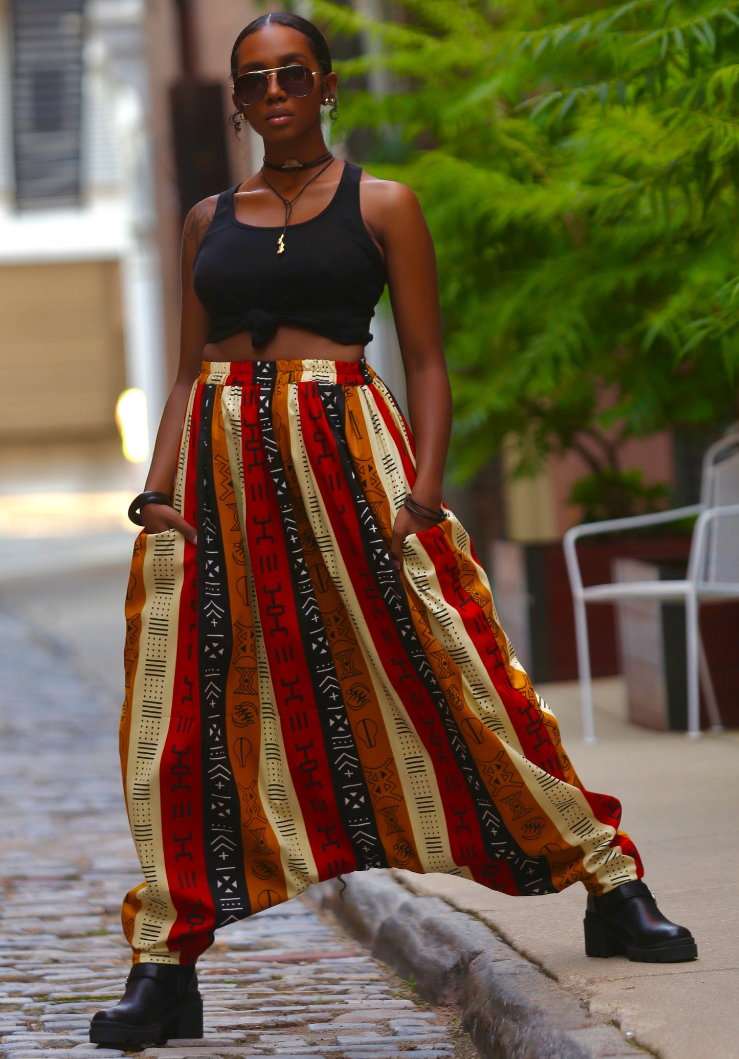 African Print Mourouba (Youss) Pants - Baggy