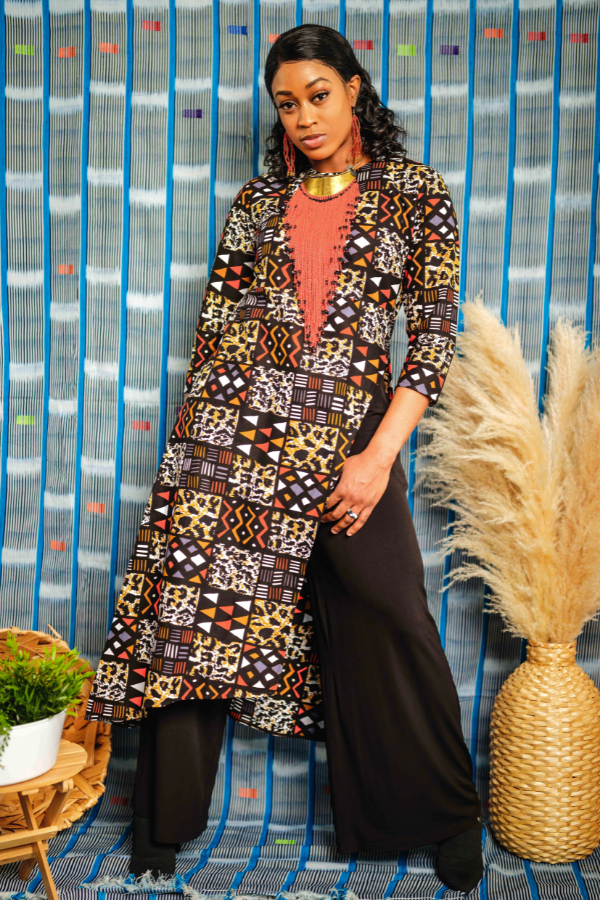 African Print Mino (Okpo) Tunic