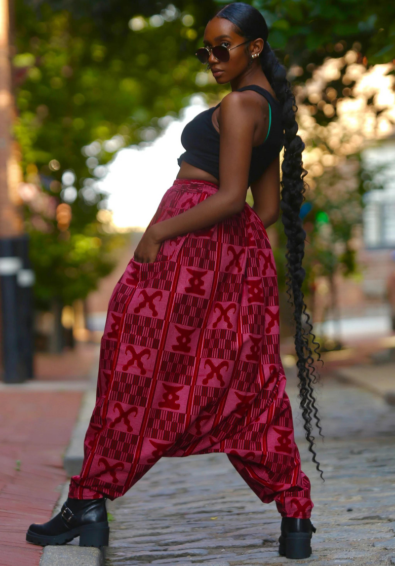 Bonnie Pants - High Waisted Tailored Wide Leg Pants in Red | Showpo USA