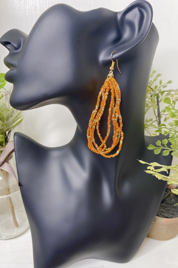 ABIDJAN-JUMBO (ORANGE) EARRINGS