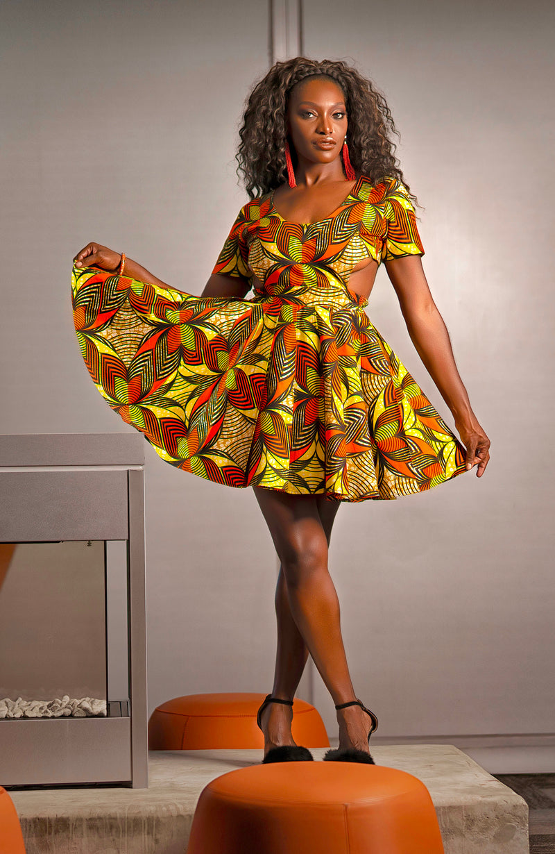 African Print Zane Dress